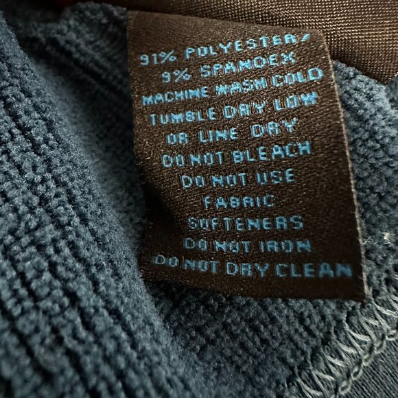 Eastern Mountain Sports Men's 1/4 Zip Polartec® Base Layer Top, Size M, Blue‎ - Picture 7 of 8